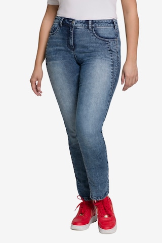 Ulla Popken Jeans '809734' in Blauw: voorkant