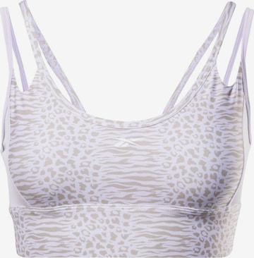 Bustier Soutien-gorge de sport Reebok en violet : devant