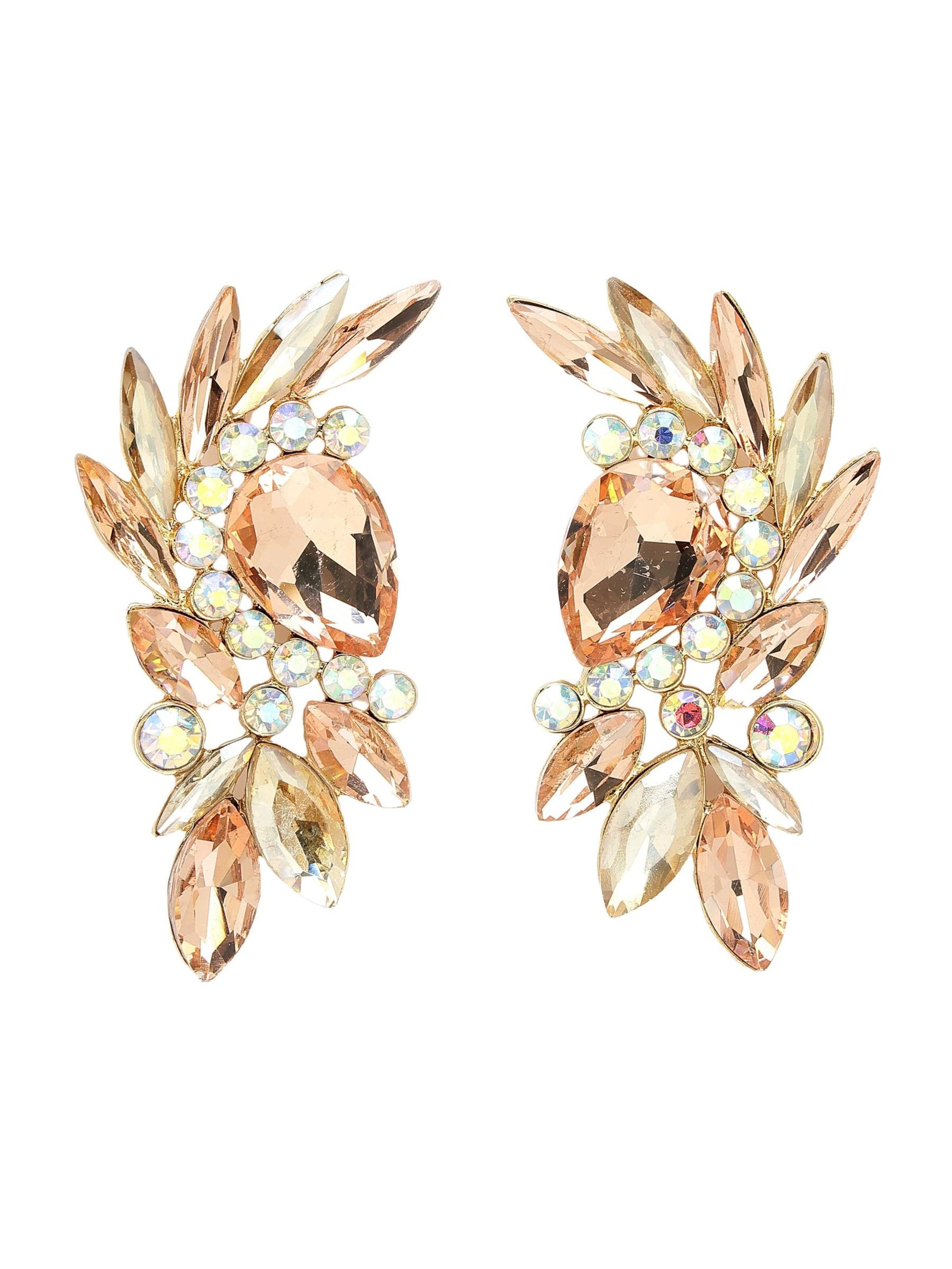 AVANT-GARDE PARIS Earrings 'Adriana' in Orange: front