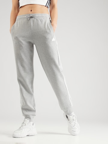 ADIDAS SPORTSWEAR Tapered Workout Pants in Grey: front