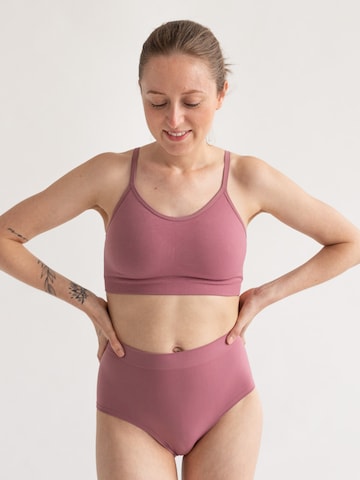 Erlich Textil - Bustier Sujetador 'Lula' en lila: frente
