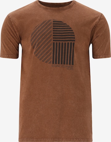 Cruz Functioneel shirt 'Russel' in Bruin: voorkant