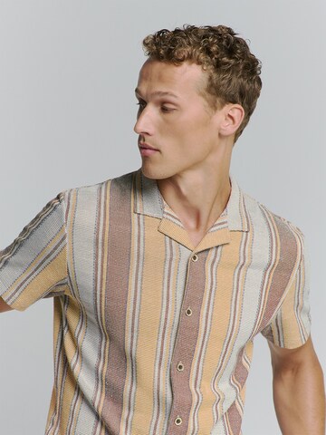 No Excess Regular fit Overhemd in Geel