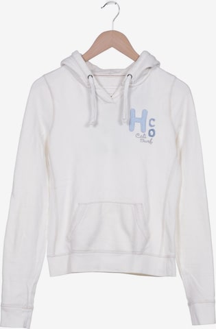 HOLLISTER Kapuzenpullover M in Weiß: predná strana