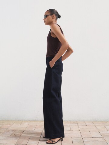 Wide Leg Jean 'ALBA' MANGO en bleu