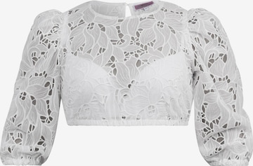 MARJODirndl bluza 'Vaterstetten' - bijela boja: prednji dio