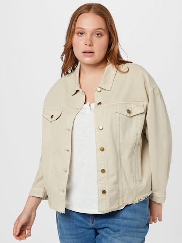 Veste mi-saison 'Robin' ABOUT YOU Curvy en beige : devant