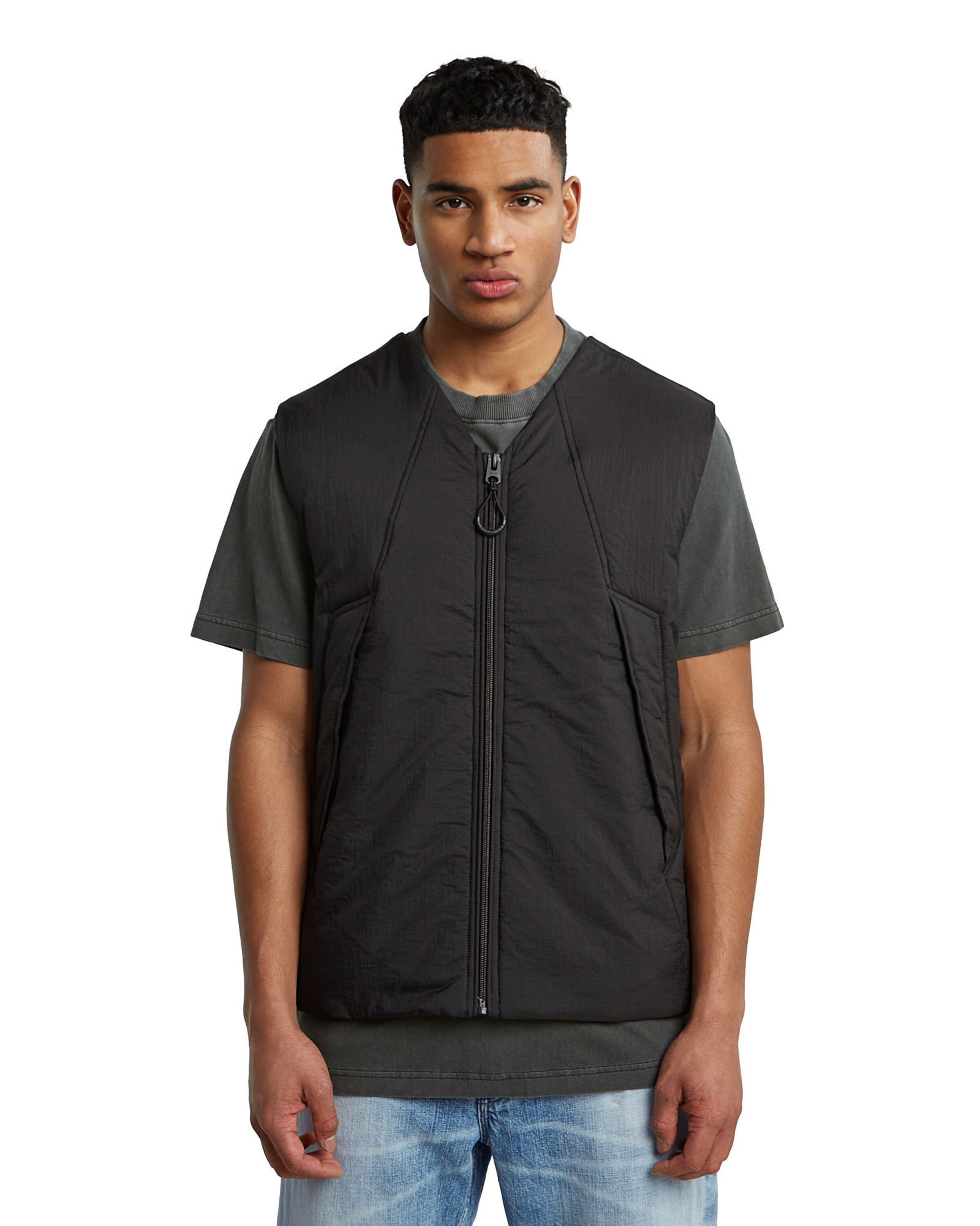 G-STAR Bodywarmer in Zwart: voorkant
