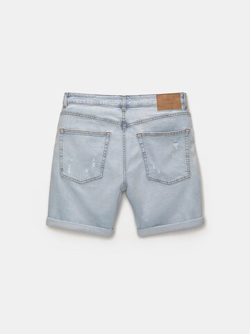 Pull&Bear Regular Jeans in Blauw