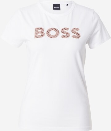 BOSS - Camisa 'Eventsa4' em branco: frente