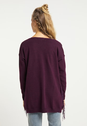 usha FESTIVAL Knit Cardigan in Purple