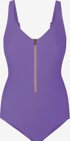 Marc & André Push-up Swimsuit in Purple: front
