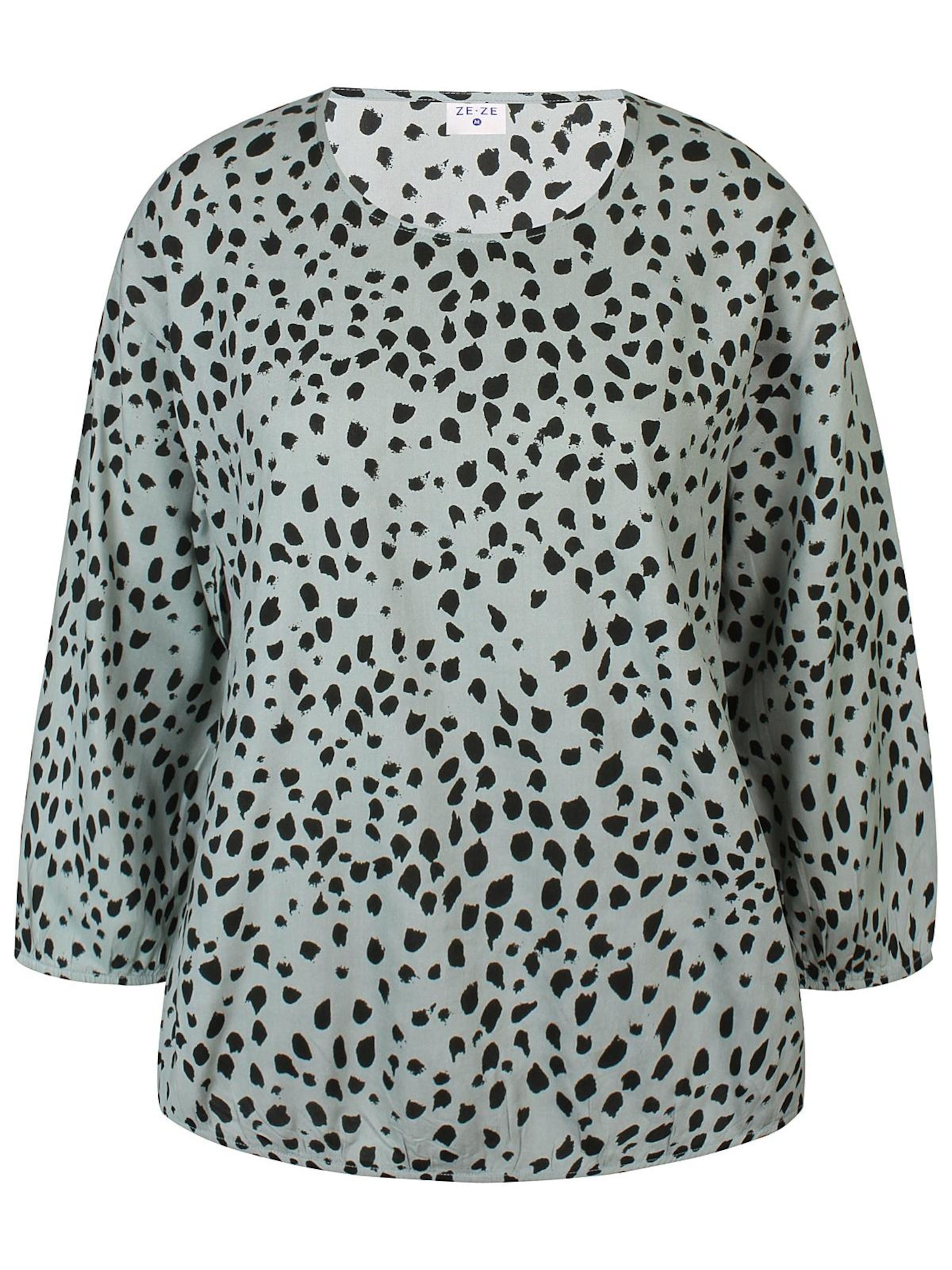 ze-ze Bluse 'Relly 520' in Grün: Vorderseite