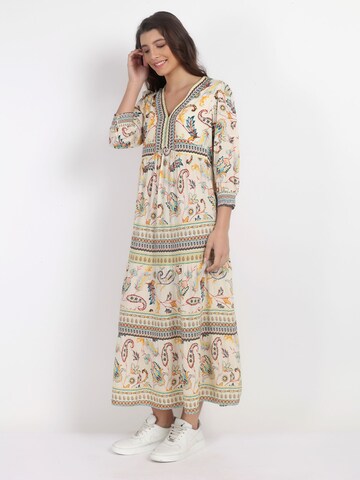 VICCI Germany Maxikleid mit frisch sommerlicher Paisley-Musterung in Beige