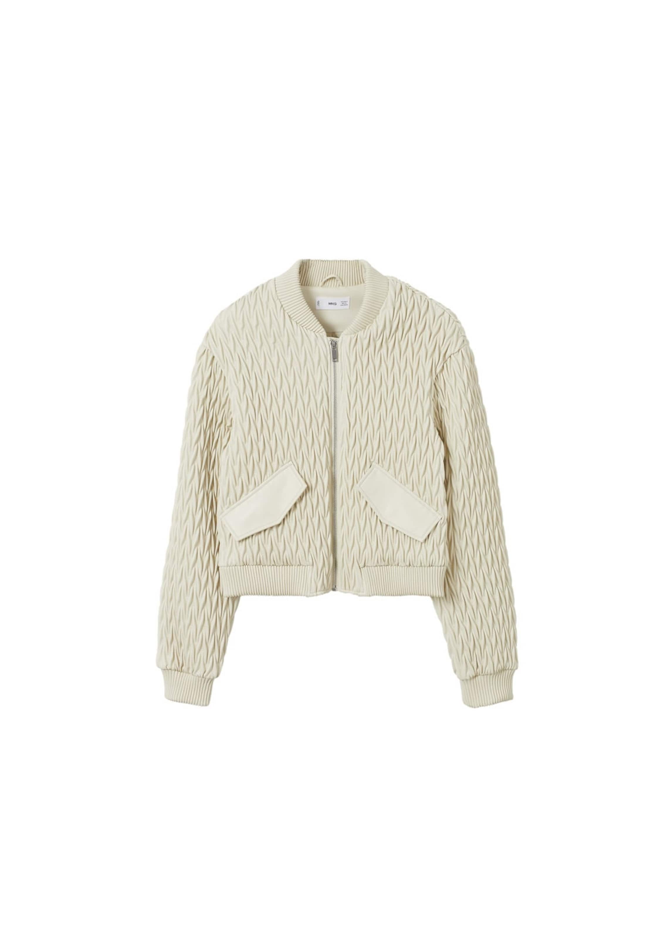 MANGO Välikausitakki 'Pumbi' värissä ecru, Tuotenäkymä