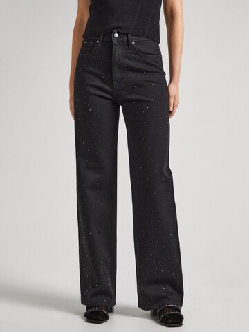 Pepe Jeans Wide leg Jeans 'UHW Sparkle' in Blue: front