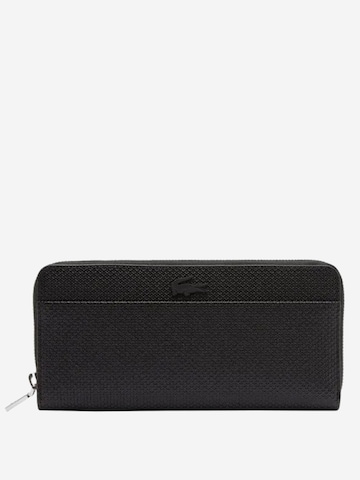 LACOSTE Tegnebog 'Lacoste Compagnon cuir piqué unisexe Chantaco' i sort: forside