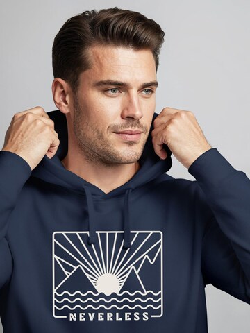Neverless Sweatshirt 'Sonnenuntergang' in Blue