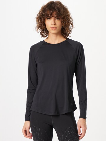 UNDER ARMOUR Performance Shirt 'Rush' in Black: front