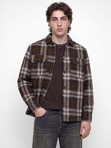 JACK & JONES Regular Fit Hemd in Braun: Vorderseite
