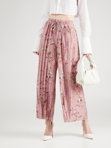 ABOUT YOU Wide Leg Stoffbukse 'Viviana Trousers' i rosa: forside
