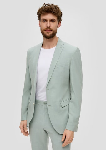 Coupe slim Veste de costume 'Pure' s.Oliver BLACK LABEL en vert : devant