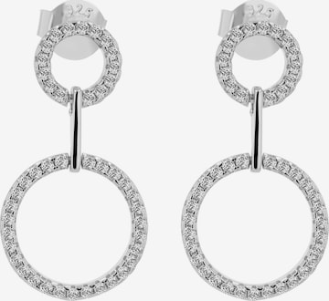Akzent Earrings '"Caroline" aus 925 Sterlingsilber, rhodiniert, langlebig' in Silver: front