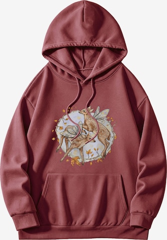 GORHEY Sweatshirt in Rood: voorkant