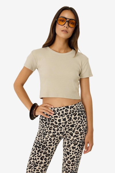 No Matter What Shirt in de kleur Beige, Productweergave