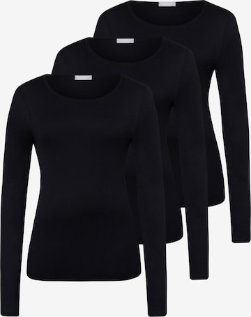 Hanro Undershirt 'Ultralight' in Black: front