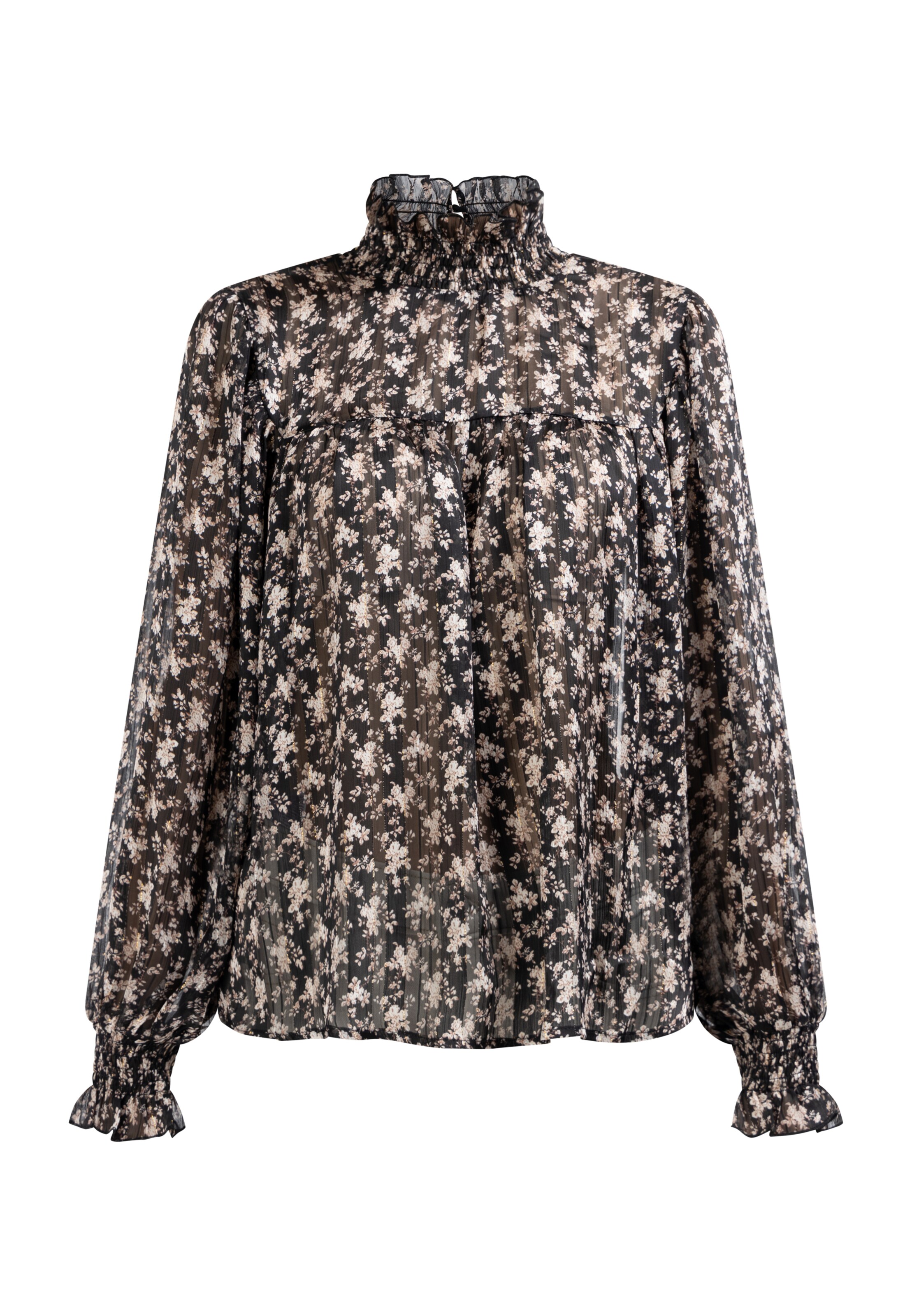 DreiMaster Vintage Блуза в черно: отпред