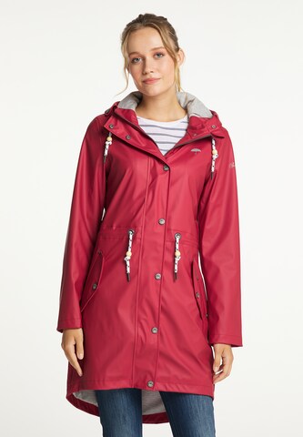 Schmuddelwedda Raincoat in Red: front