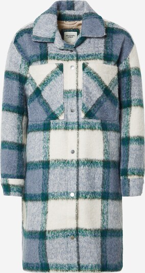 Abercrombie & Fitch Přechodný kabát - krémová / chladná modrá / smaragdová, Produkt