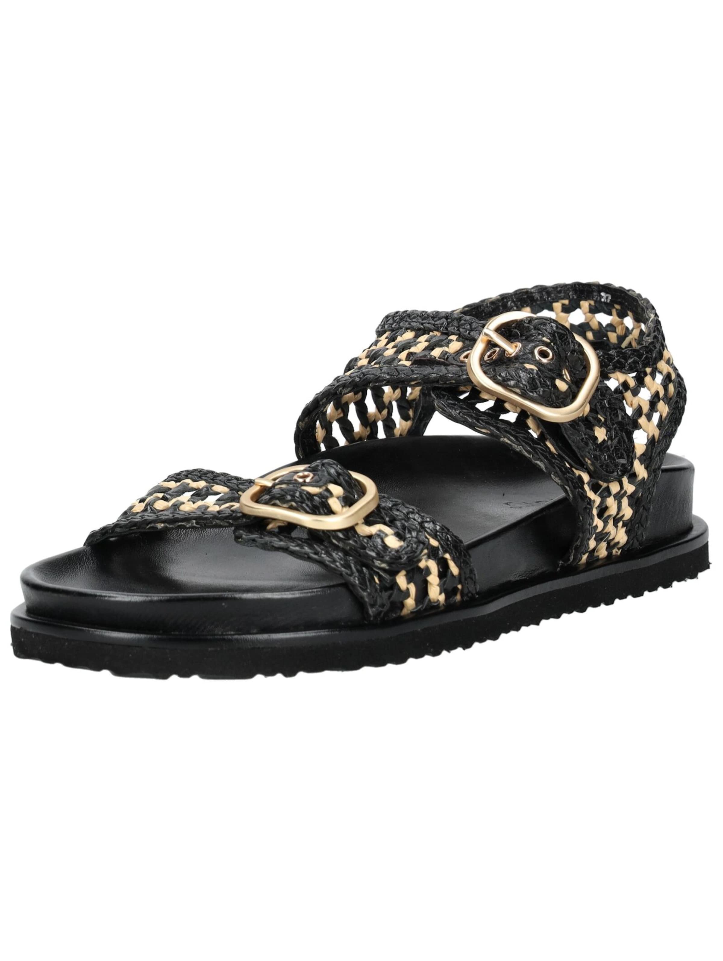 Sandalo di INUOVO in nero: frontale