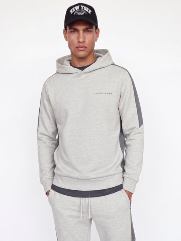 JACK & JONES - Sudadera en gris: frente