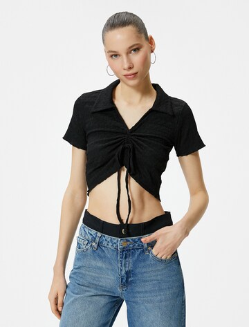 Koton Shirt in Zwart: voorkant
