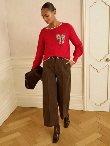 raudona love & roses Megztinis