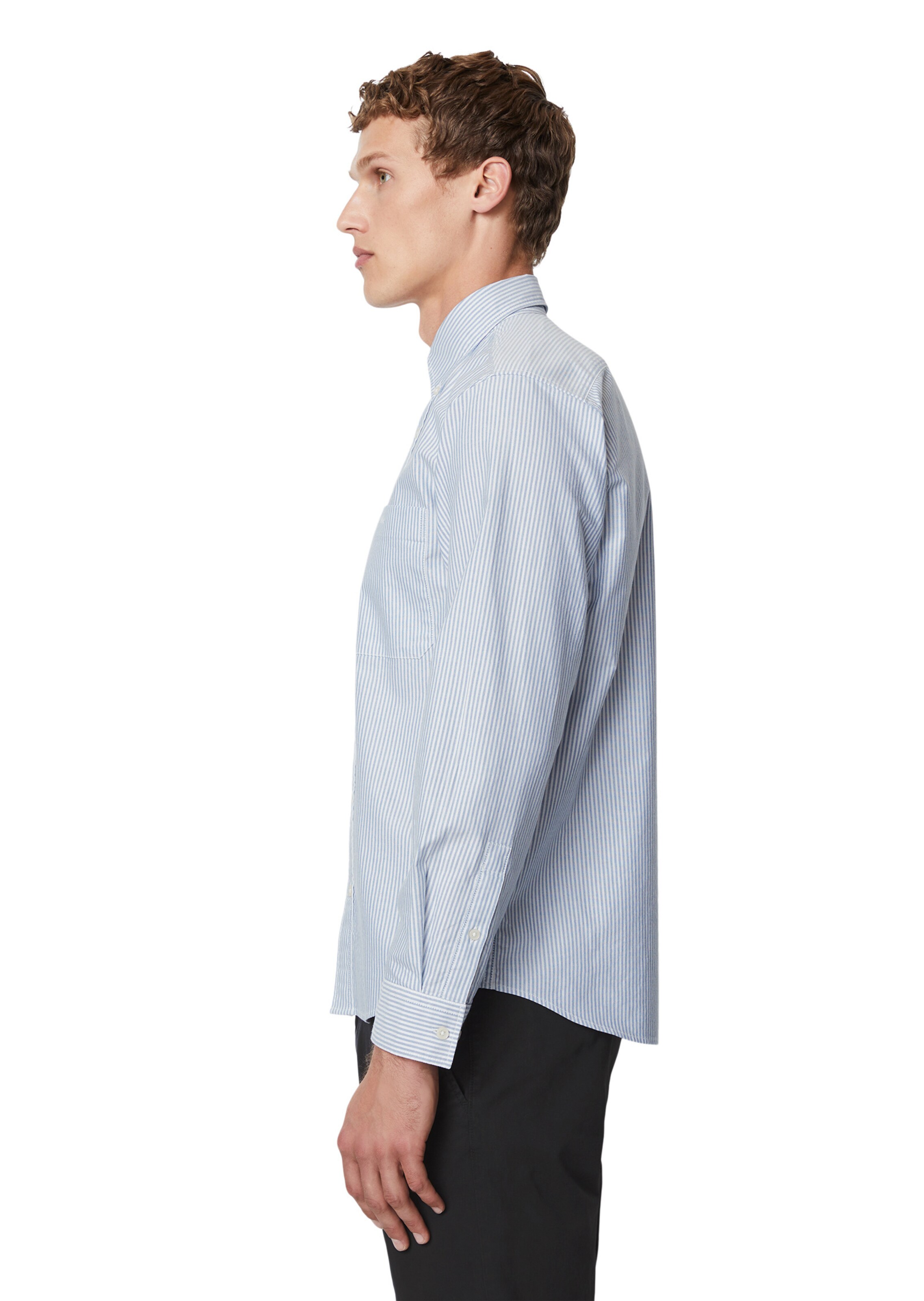Marc O'Polo Regular fit Button Up Shirt in Blue