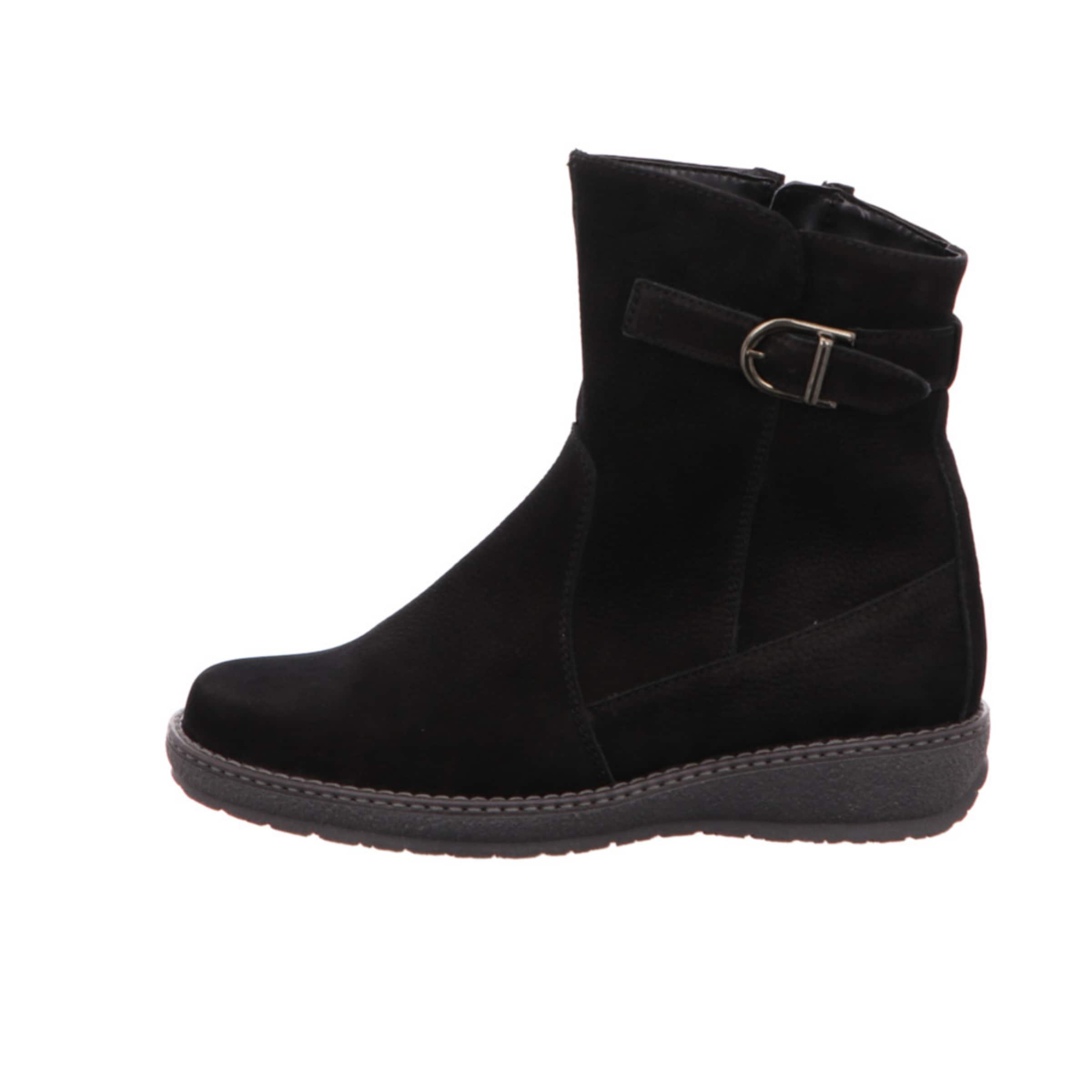 WALDLÄUFER Ankle Boots in Black: front