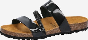 LICO Pantolette 'Bioline Glitter' in Schwarz: Vorderseite