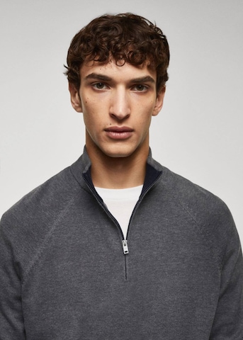 MANGO MAN Pullover tenp in Grau