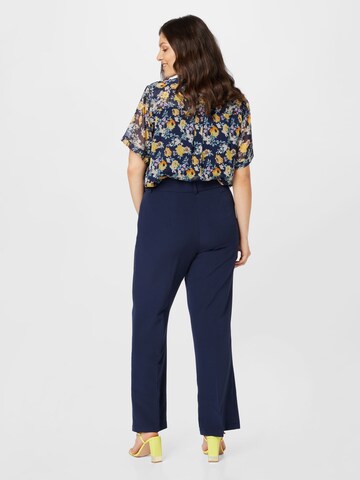 EVOKED Regular Pleated Pants 'IVY' in Blue