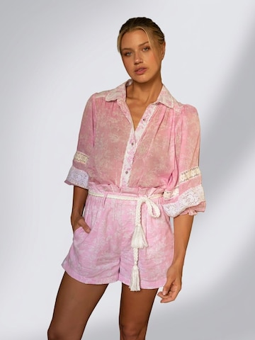 Regular Pantalon 'Short Ilaria' Miss June en rose