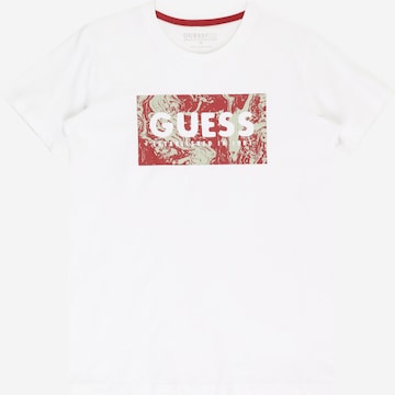 Tricou de la GUESS pe alb: față