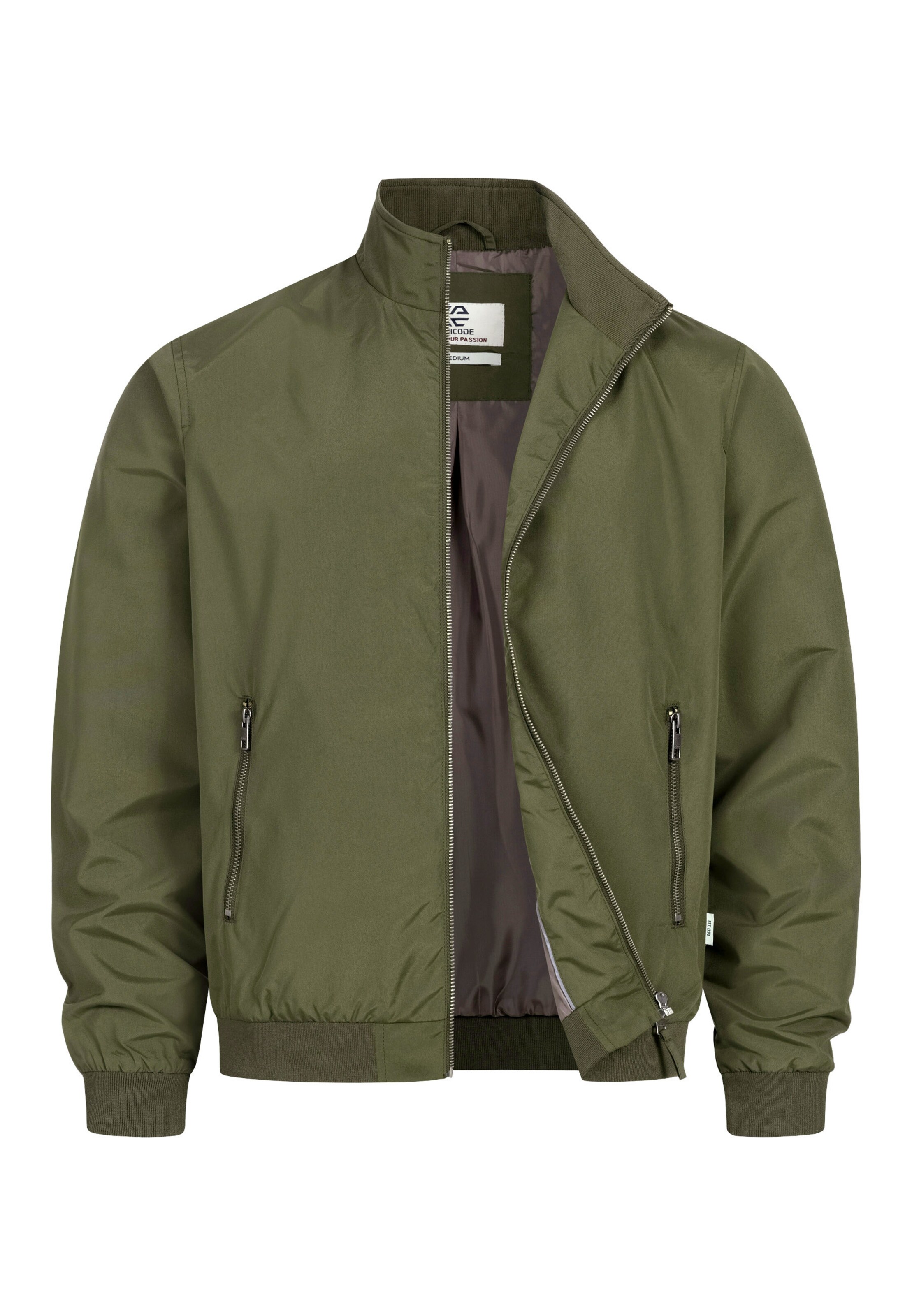 INDICODE JEANS Tussenjas 'INCatall' in Groen: voorkant