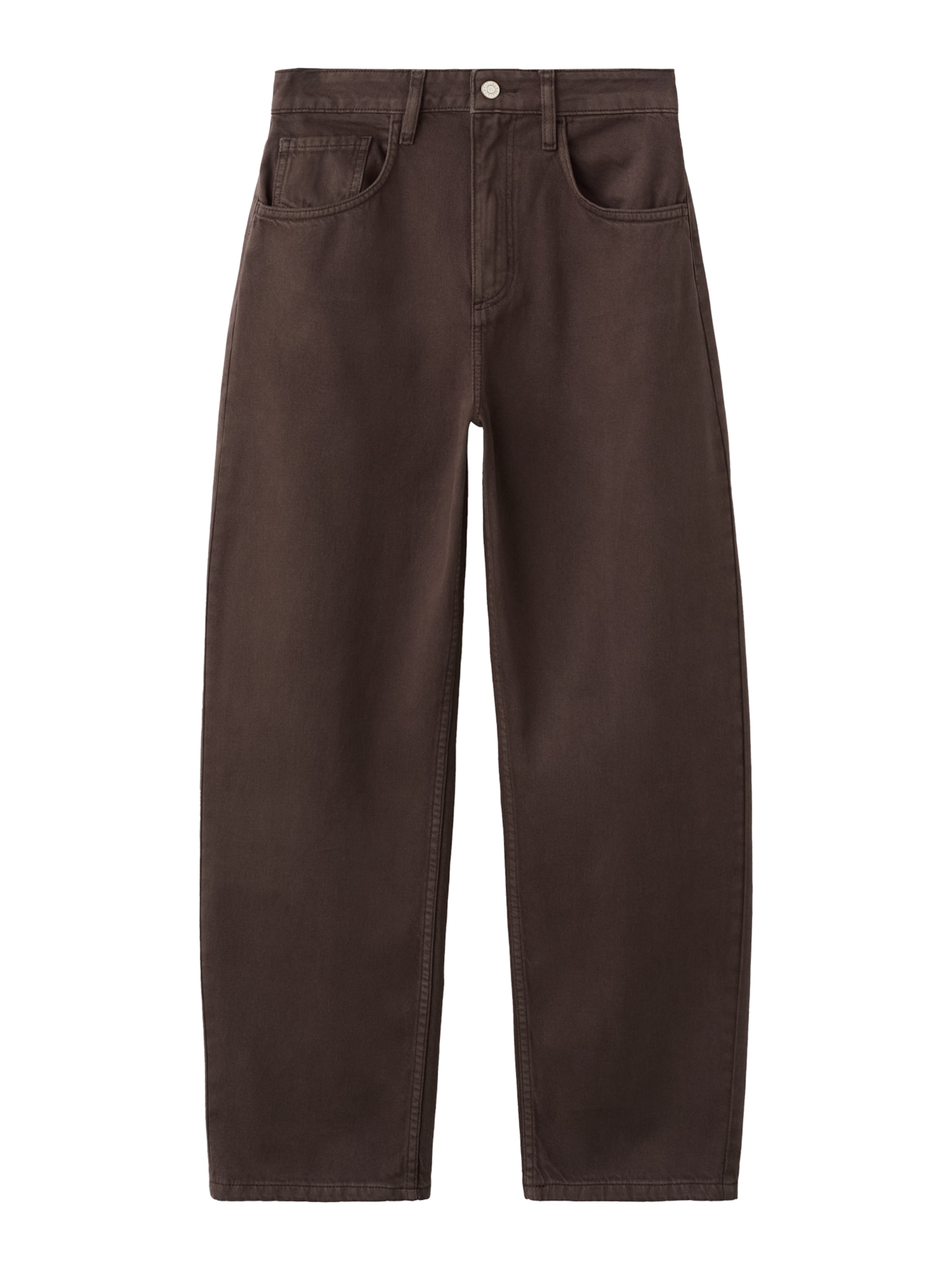 MANGO Wide Leg Jeans 'BET' i brun: forside