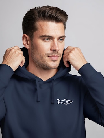 Neverless Sweatshirt 'Shark' in Blau