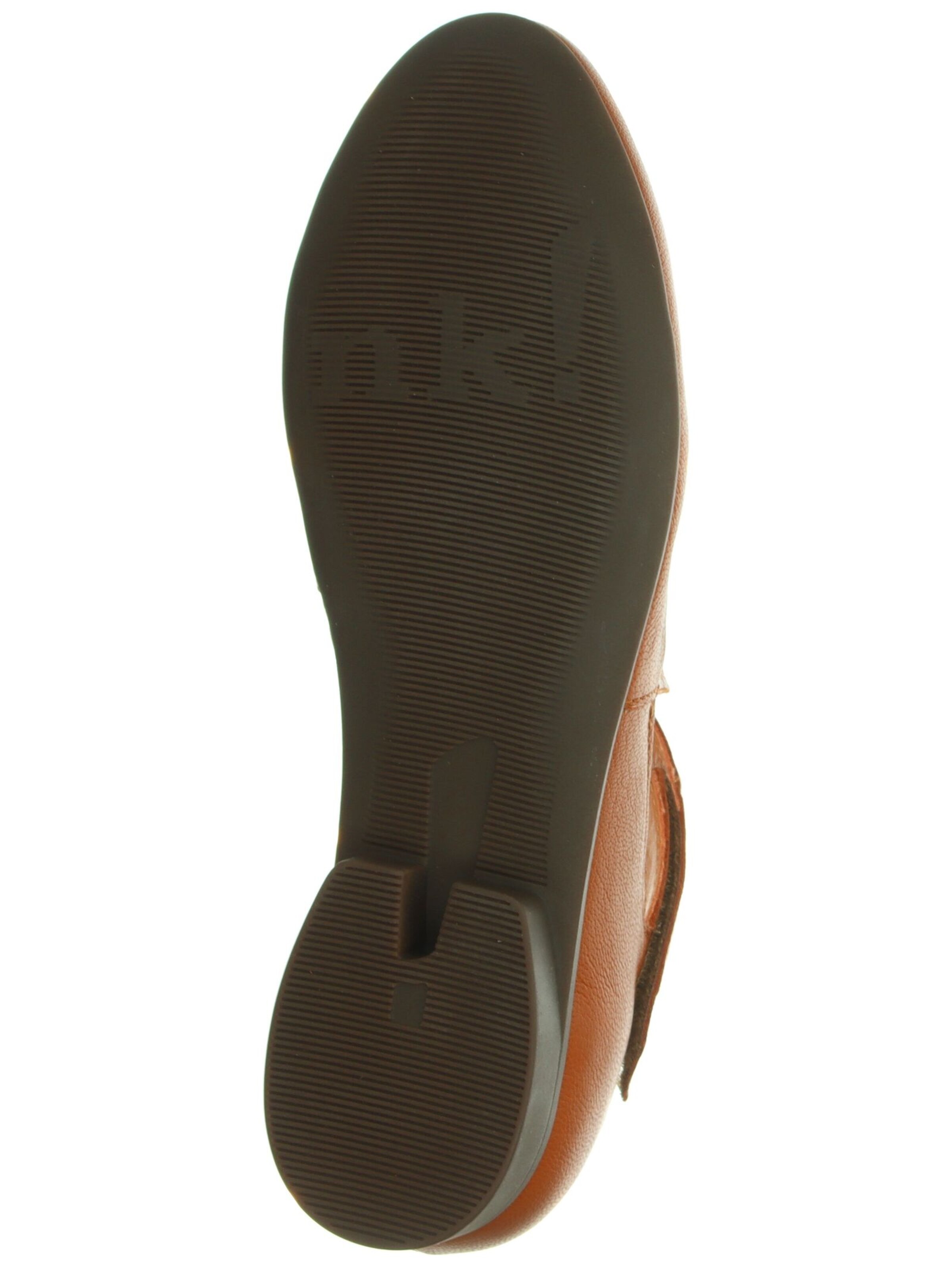 THINK! Ballet Flats with Strap in Brown