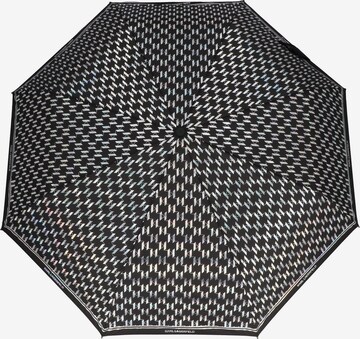 Parapluie 'Monogram' Karl Lagerfeld en noir