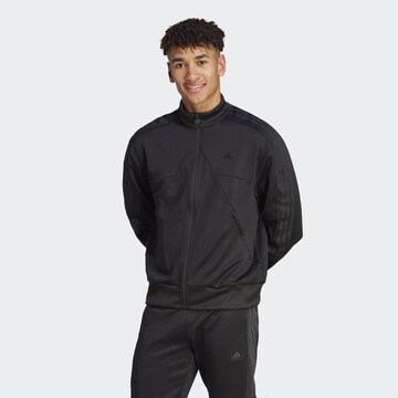 ADIDAS SPORTSWEAR Sports sweat jacket 'Tiro' in Black: front